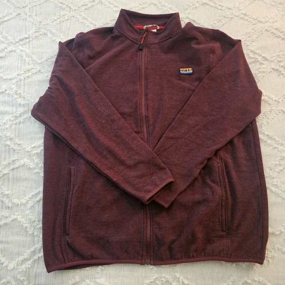 NWOT Mens Avalance Maroon Zip Up Jacket Size XL - Picture 9 of 10
